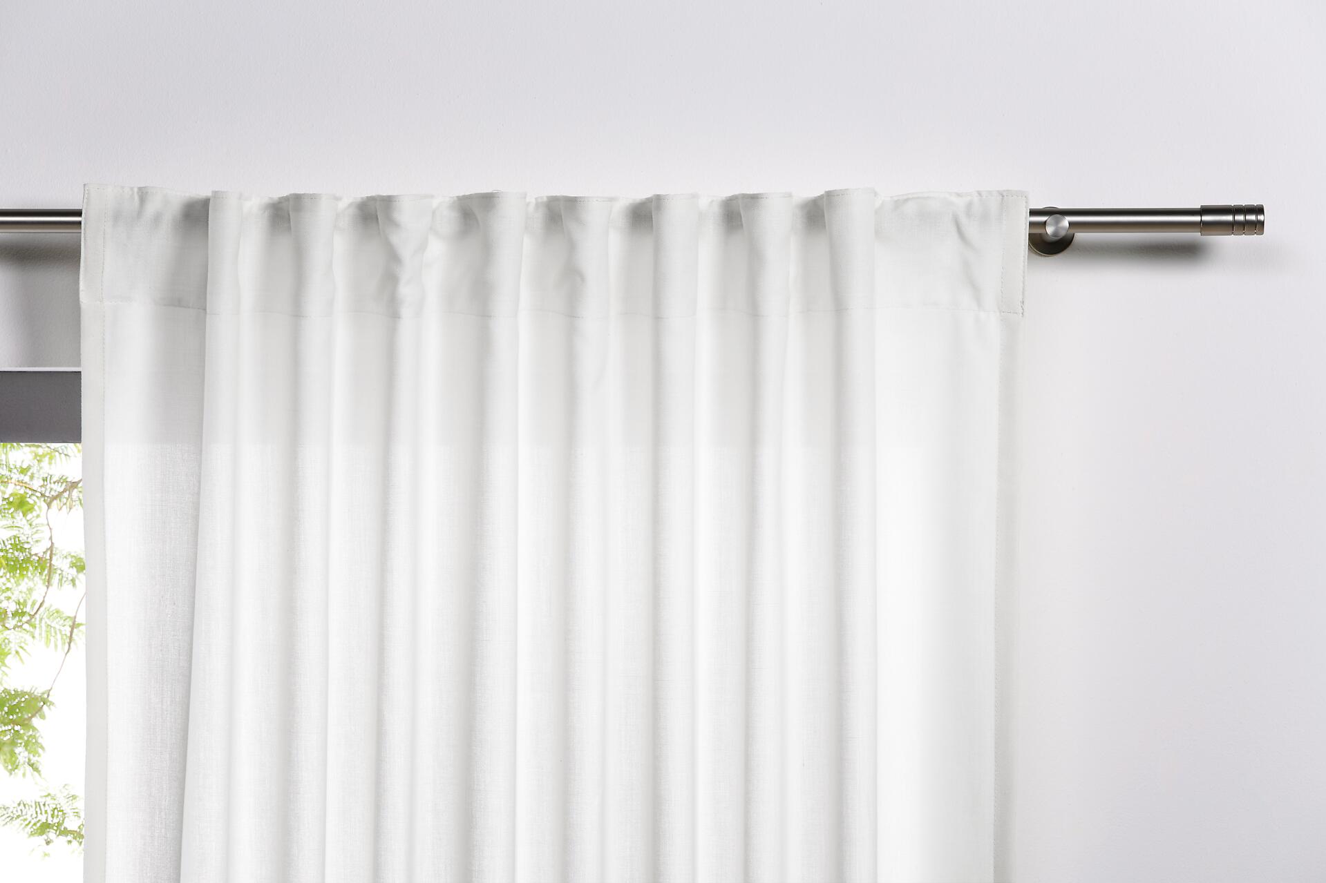 Kombivorhang 2er Pack Mood weiß B/L: ca. 135x245 cm