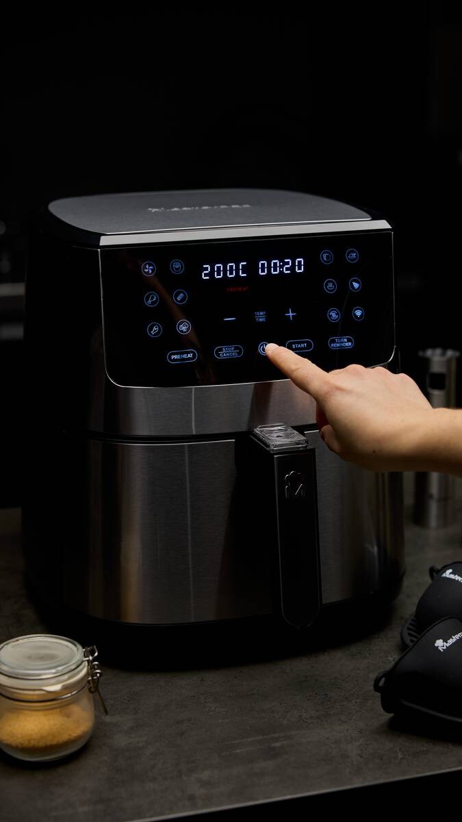 MASTERPRO Heißluftfritteuse BGMP-9344 I-Rocket silber Kunststoff B/H/T: ca. 40x41x35,5 cm ca. 6 l