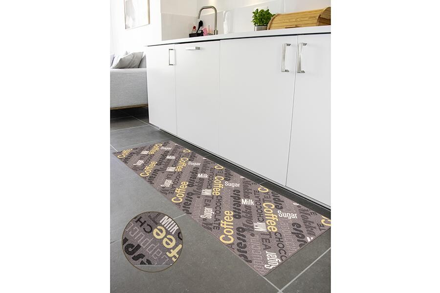 Küchenläufer Cappuccino grau B/L: ca. 67x180 cm Küchenläufer Cappuccino grau B/L: ca. 67x180 cm