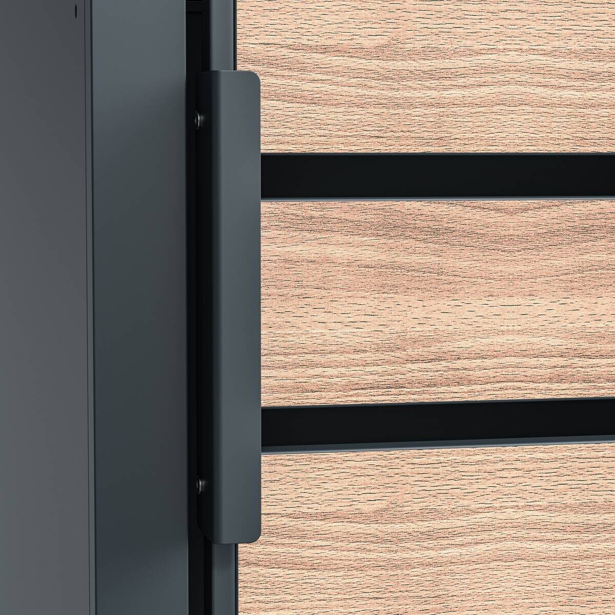 Westmann Mülltonnenbox Lacina braun B/H/L: ca. 264x116x80 cm