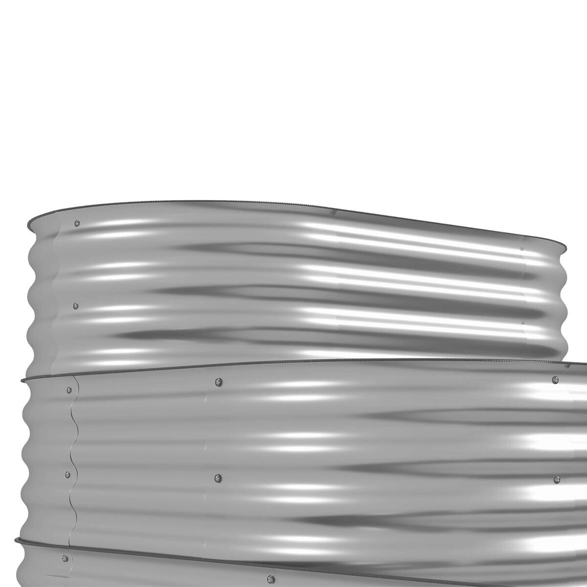 Outsunny Hochbeet silber Polypropylen B/H/L: ca. 109x158x82 cm