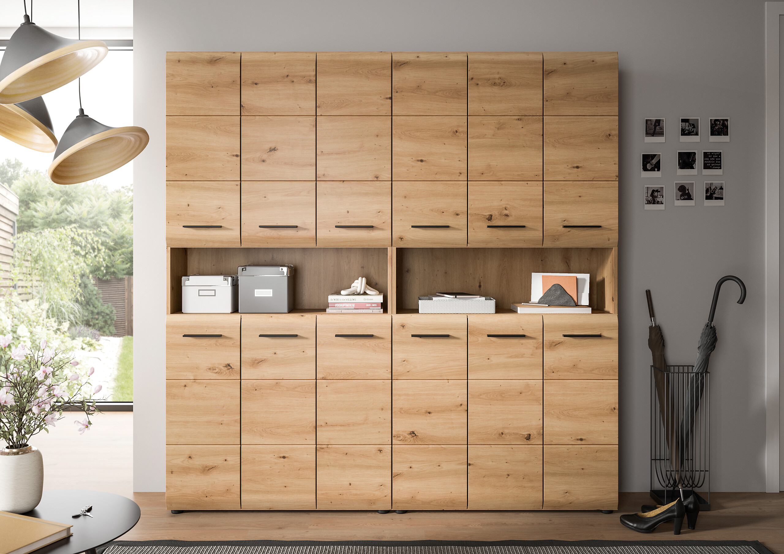 Badezimmer-Set Ice Artisan Oak Nachbildung B/H/T: ca. 180x185x30 cm