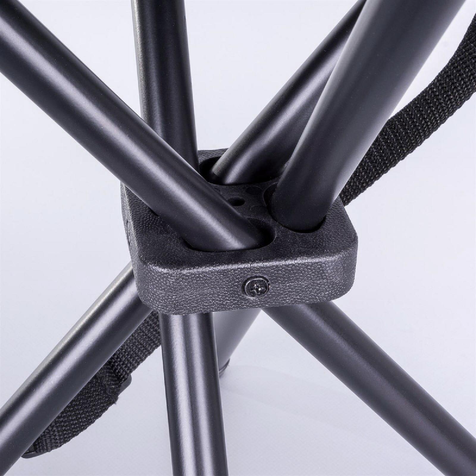 VCM Gartenhocker-Set schwarz Stahl B/H/T: ca. 33x42x33 cm