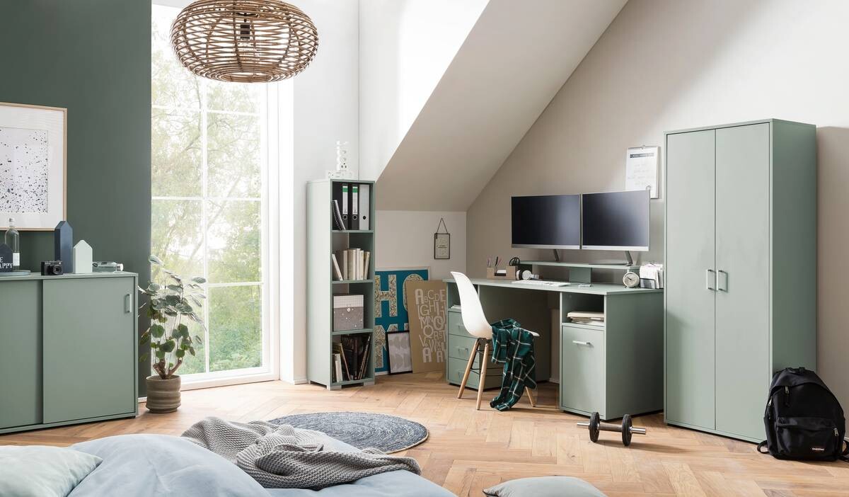 Schreibtisch Niels Pistazie B/H/T: ca. 150x86,7x70 cm Schreibtisch Niels Pistazie B/H/T: ca. 150x86,7x70 cm