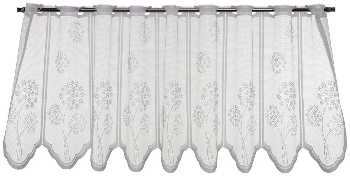 Sensation Scheibengardine weiß B/L: ca. 145x45 cm