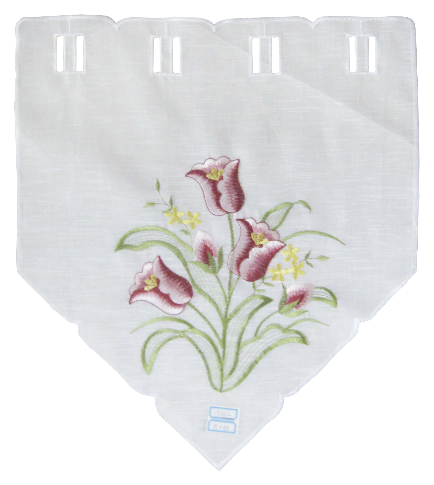 Scheibengardine sortiert B/L: ca. 40x35 cm