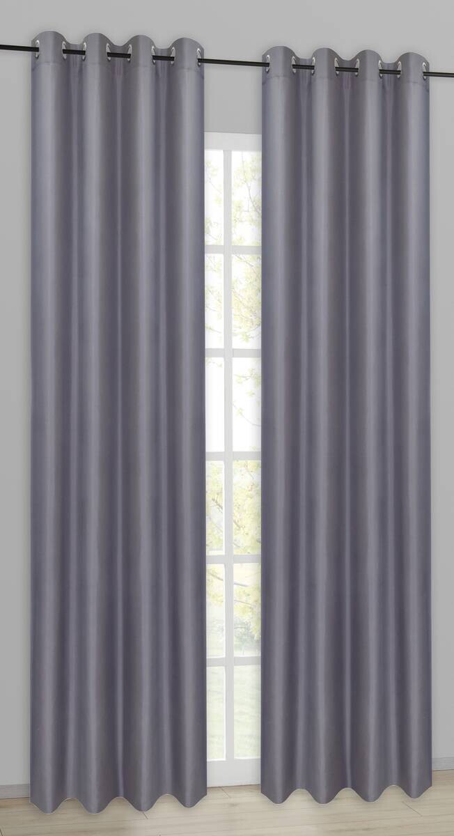 POCOline Ösenvorhang Barnaby grau B/L: ca. 140x235 cm