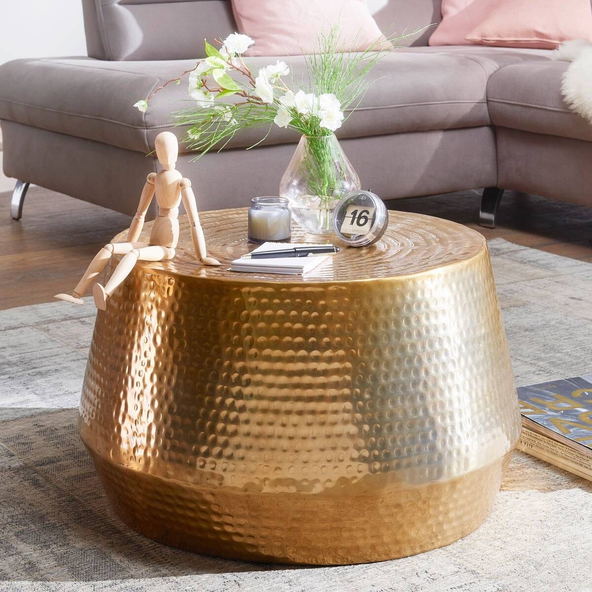 Wohnling Couchtisch gold B/H/T: ca. 0x36x0 cm
