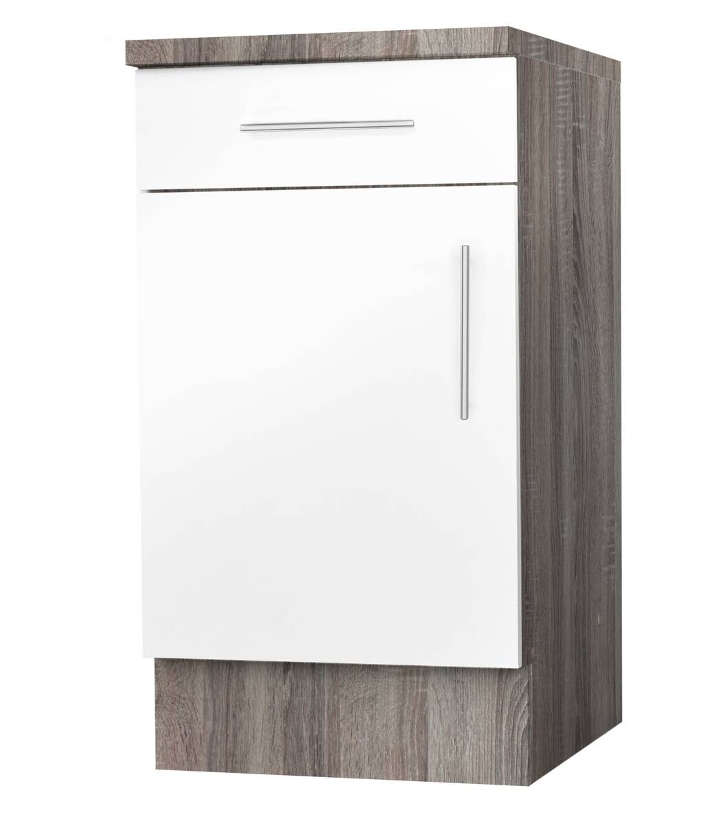 Unterschrank weiß Hochglanz B/H/T: ca. 50x82x57 cm