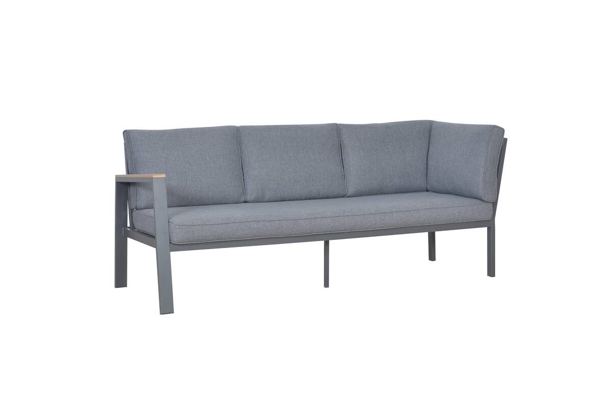 Loungeset Rhodos grau Aluminium