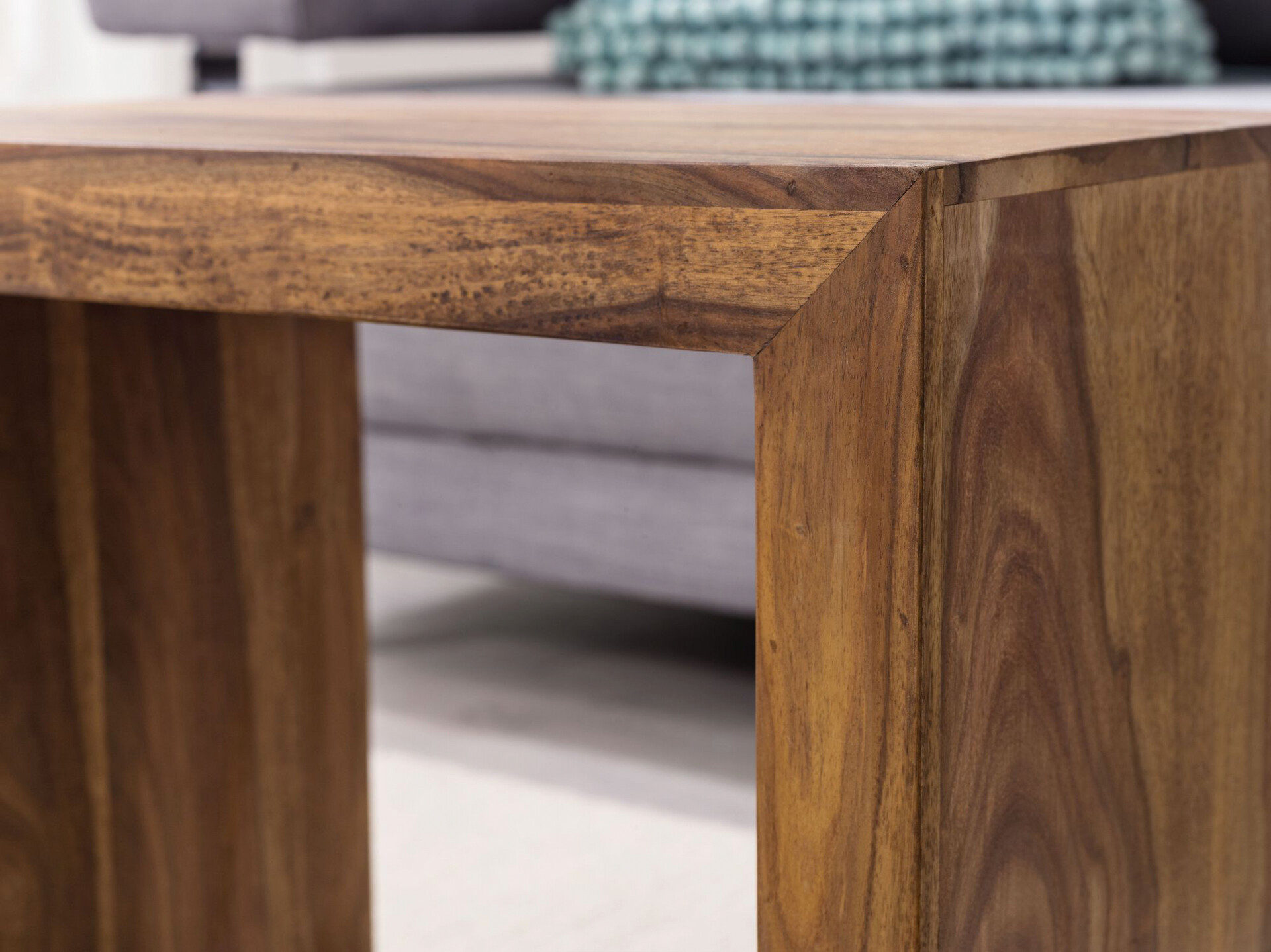 Beistelltisch 3er-Set natur Echtholz