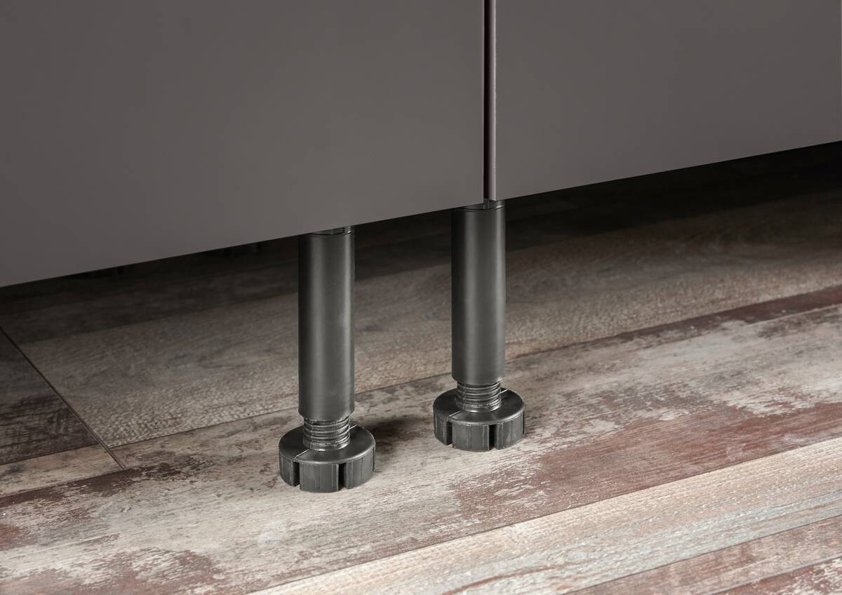 Respekta Winkelküche Marleen grau matt B/H/T: ca. 280x211x170 cm