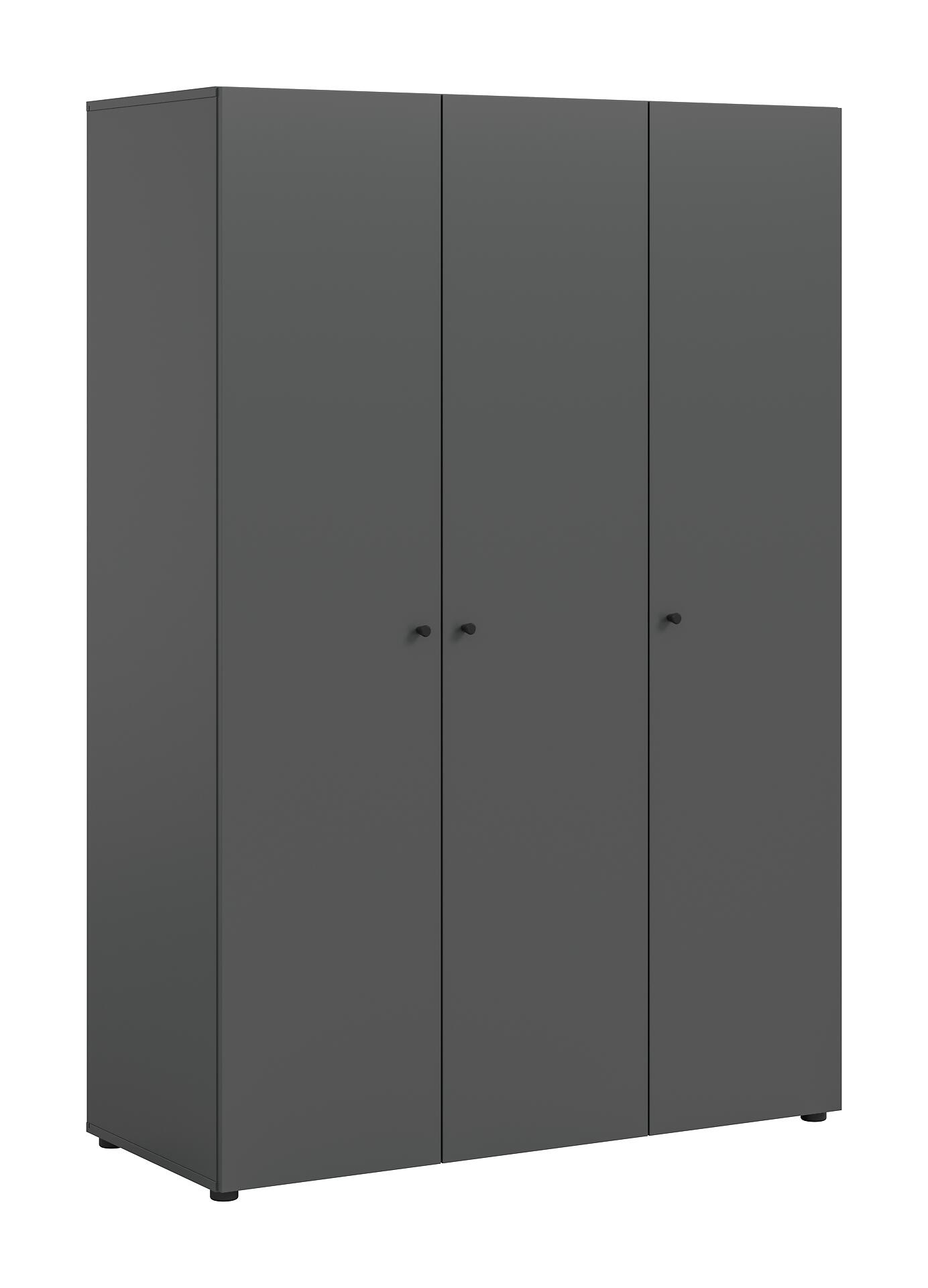 Kleiderschrank DARWIN anthrazit B/H/T: ca. 120x176x51 cm