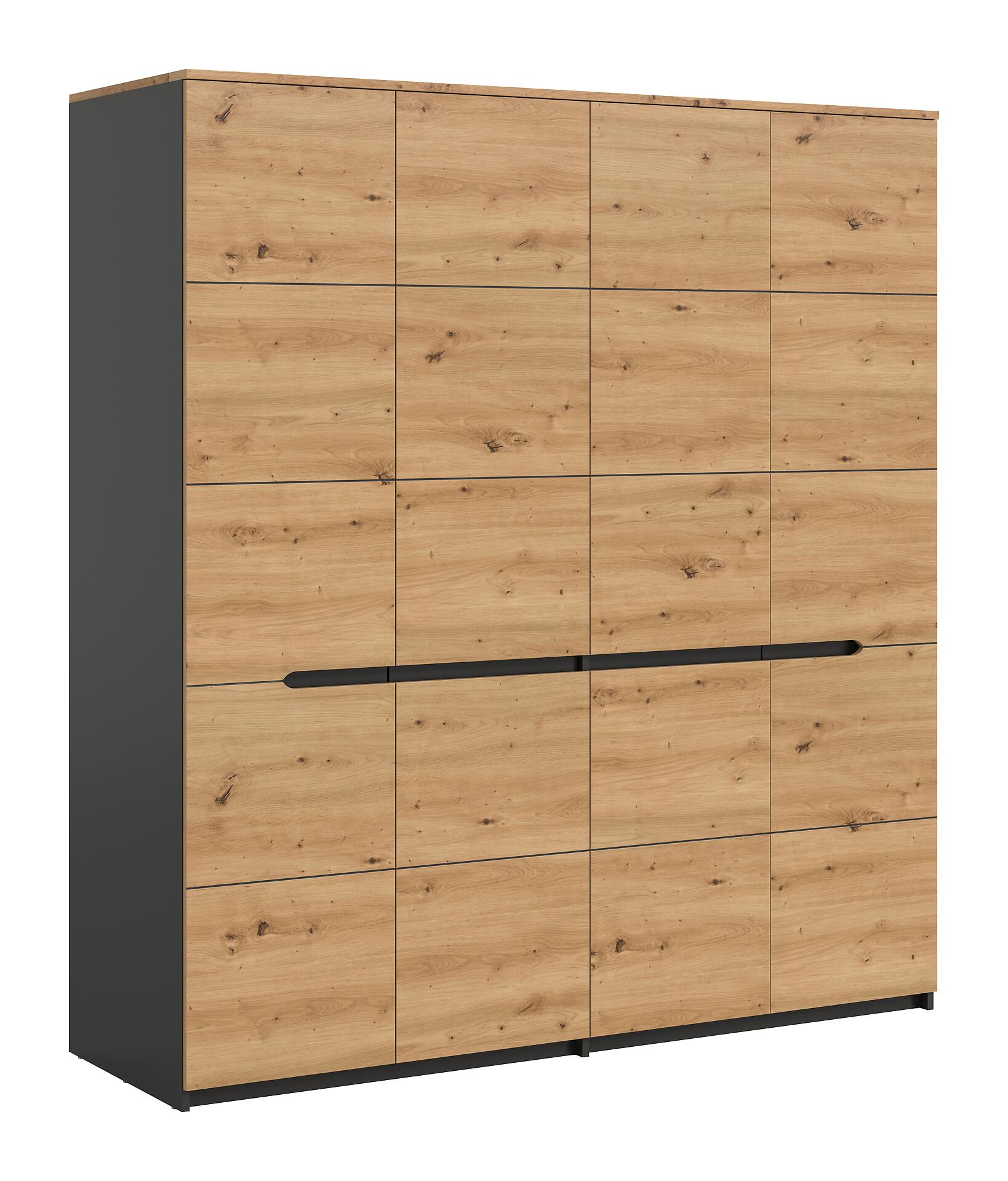 Kleiderschrank CANU basaltgrau Artisan Nachbildung B/H/T: ca. 180x198x59 cm Kleiderschrank CANU basaltgrau Artisan Nachbildung B/H/T: ca. 180x198x59 cm