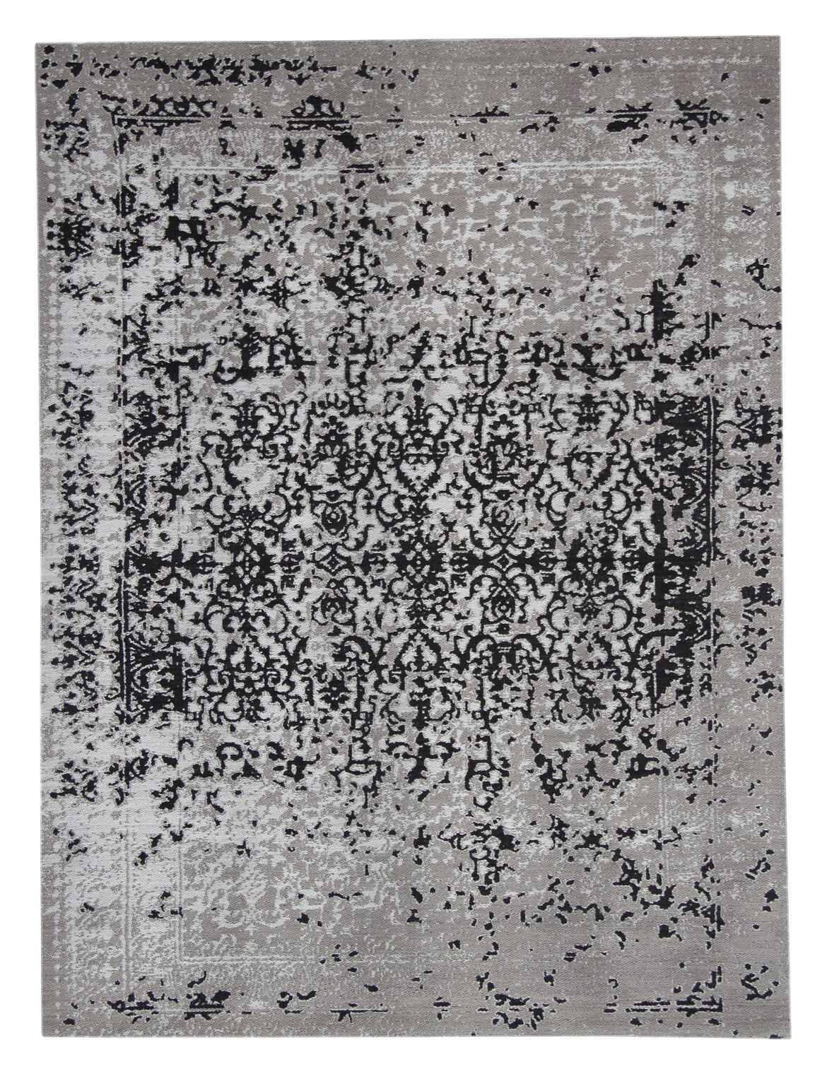 Kayoom Flachgewebeteppich Sunny 310 schwarz B/L: ca. 80x150 cm