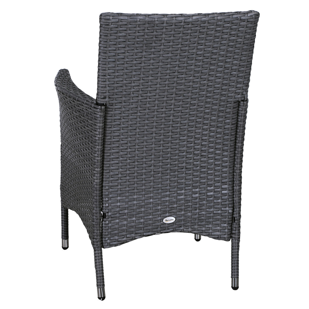 Outsunny Balkonset grau Stahl