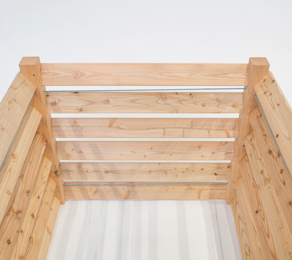 Westmann Komposter Lärche natur B/H/L: ca. 100x80x100 cm