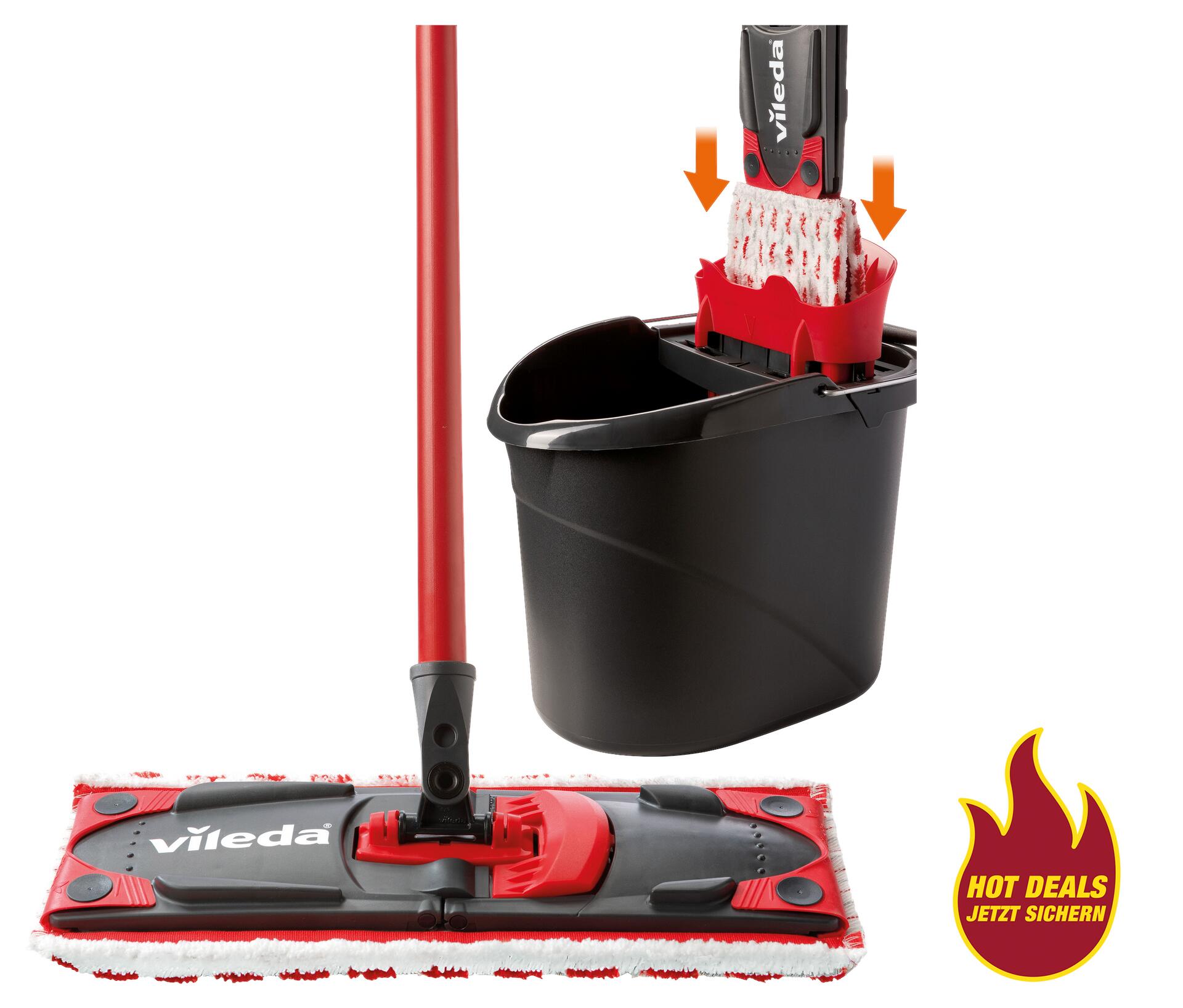 Vileda Reinigungsset grau B/H/L: ca. 28x29,5x39,5 cm