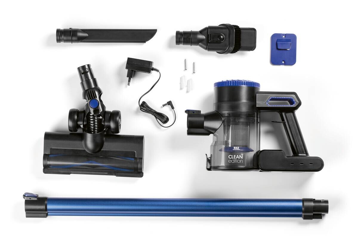 CLEANedition Handstaubsauger 14576 schwarz blau Metall Kunststoff B/H/L: ca. 12x113x33 cm