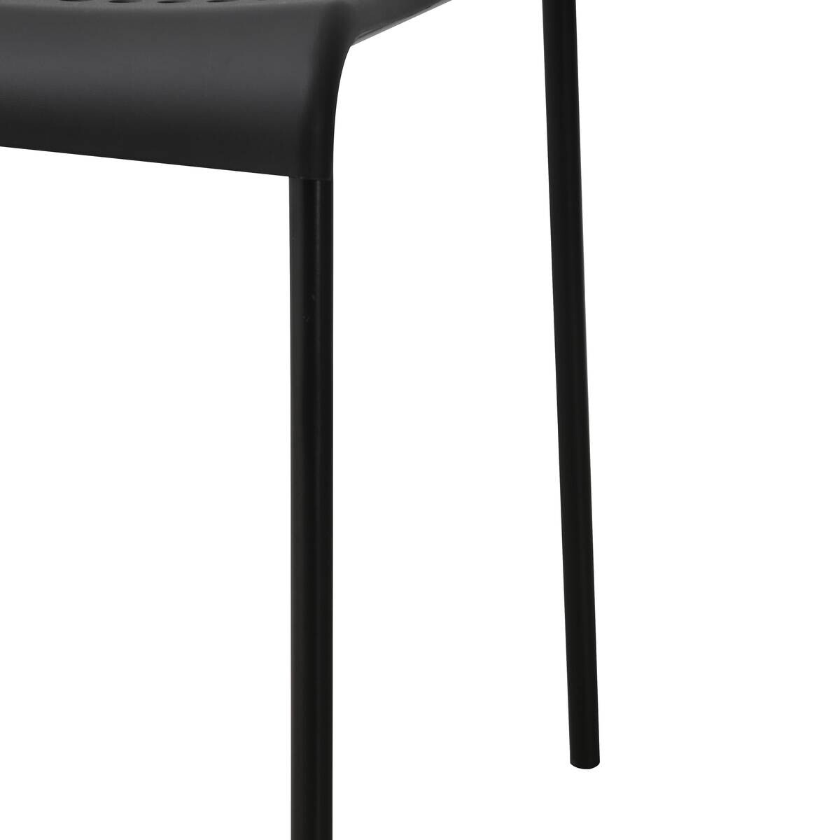 Stuhl Alex schwarz Kunststoff B/H/T: ca. 40x80x32,5 cm