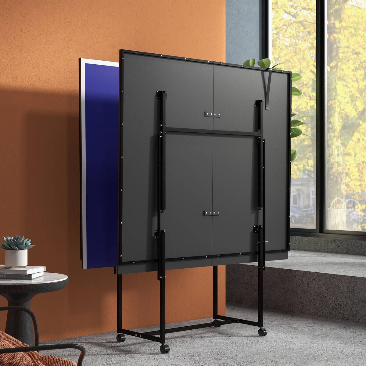 SPORTNOW Tischtennisplatte blau B/H/L: ca. 152,5x274x75,5 cm