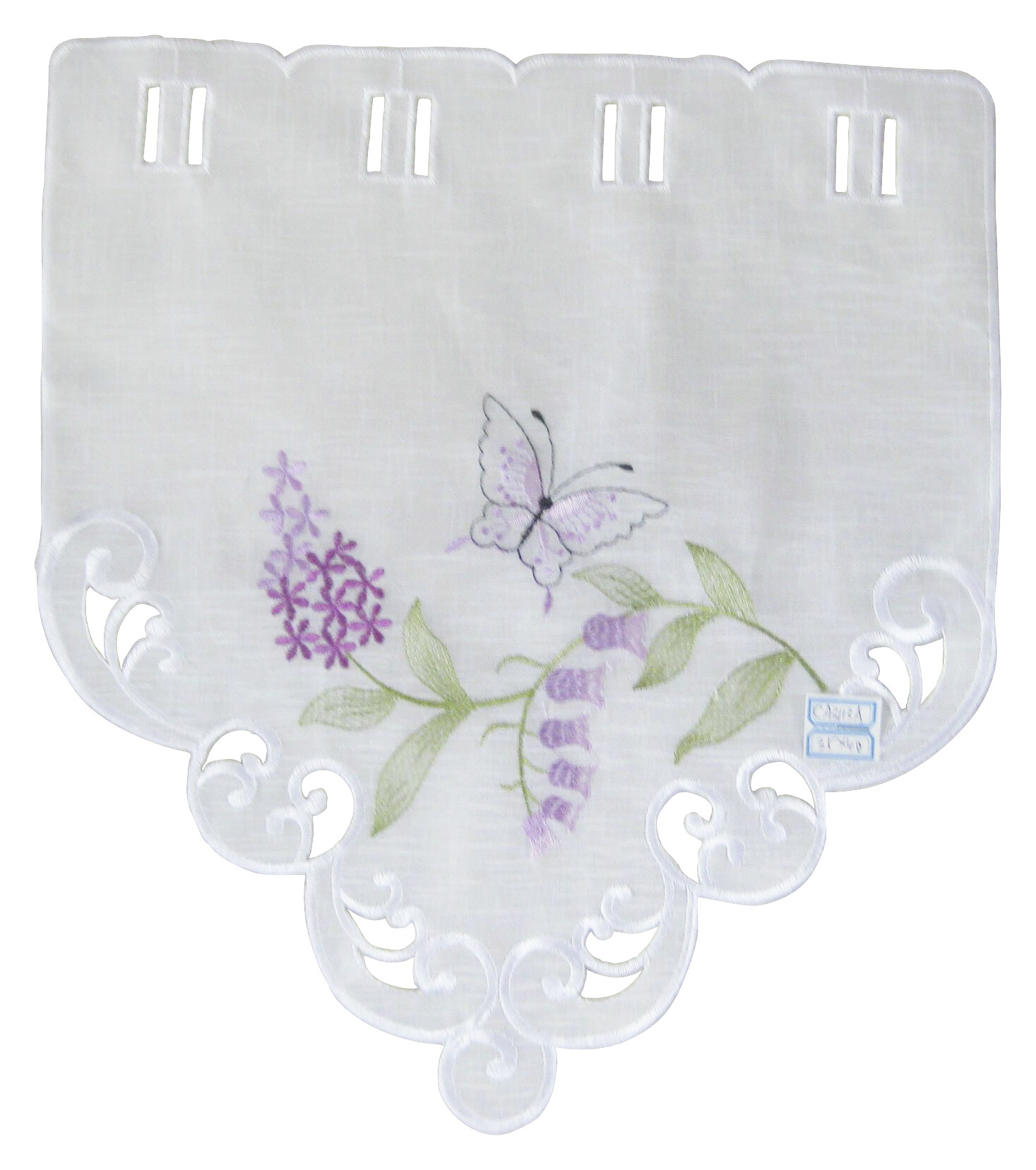 Scheibengardine sortiert B/L: ca. 40x35 cm