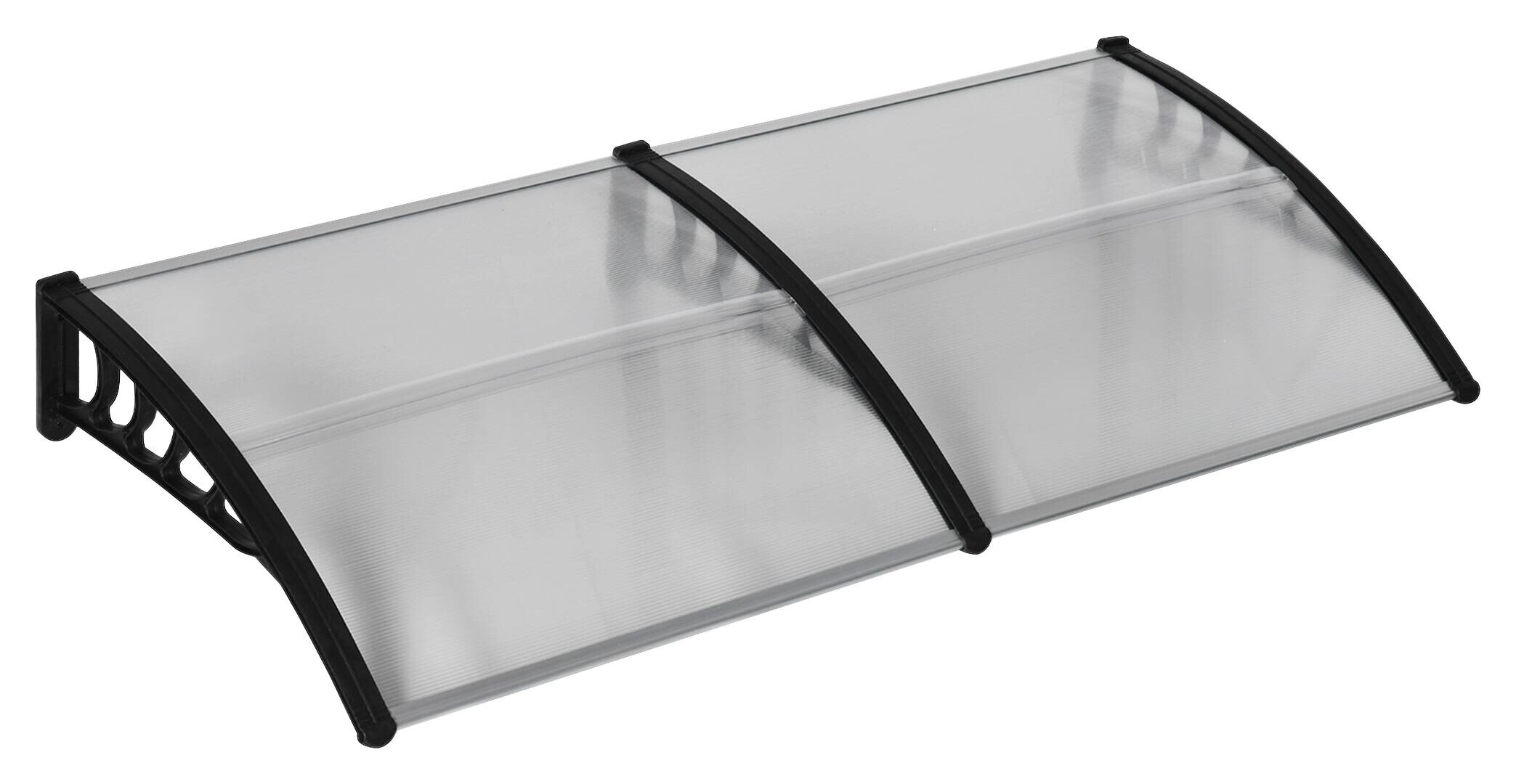 Outsunny Pultvordach transparent B/H/L: ca. 96x27x200 cm