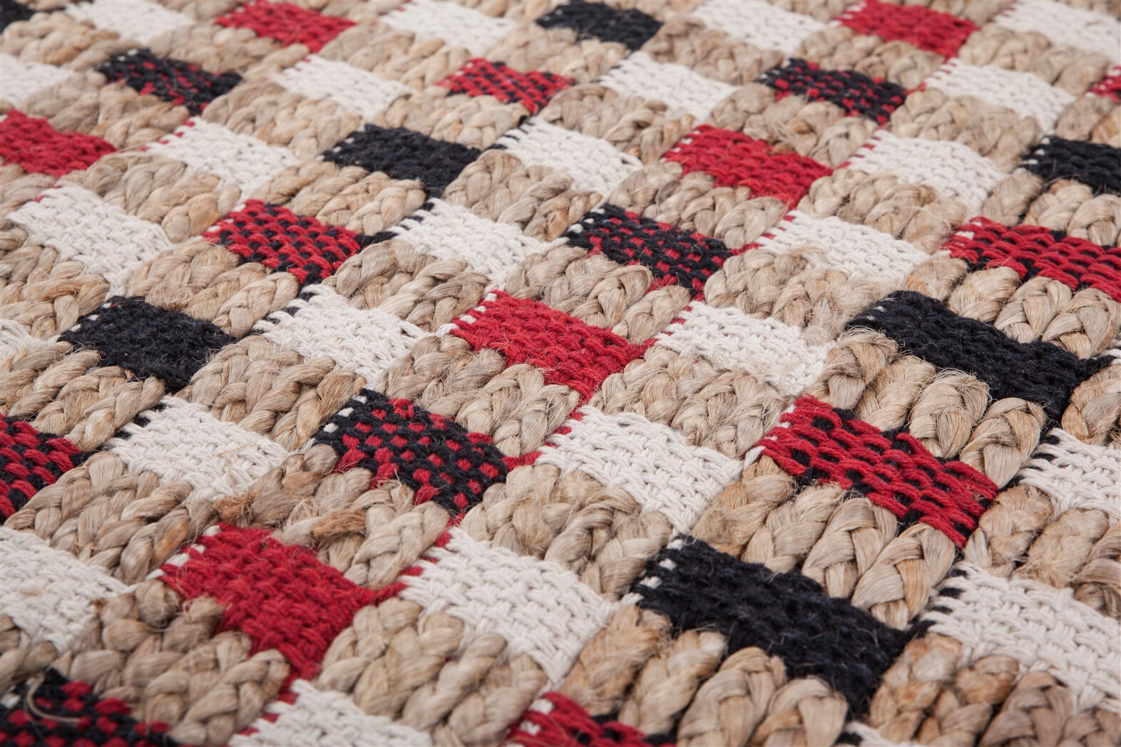 Kayoom Kurzflorteppich Chess 110 natur B/L: ca. 80x150 cm