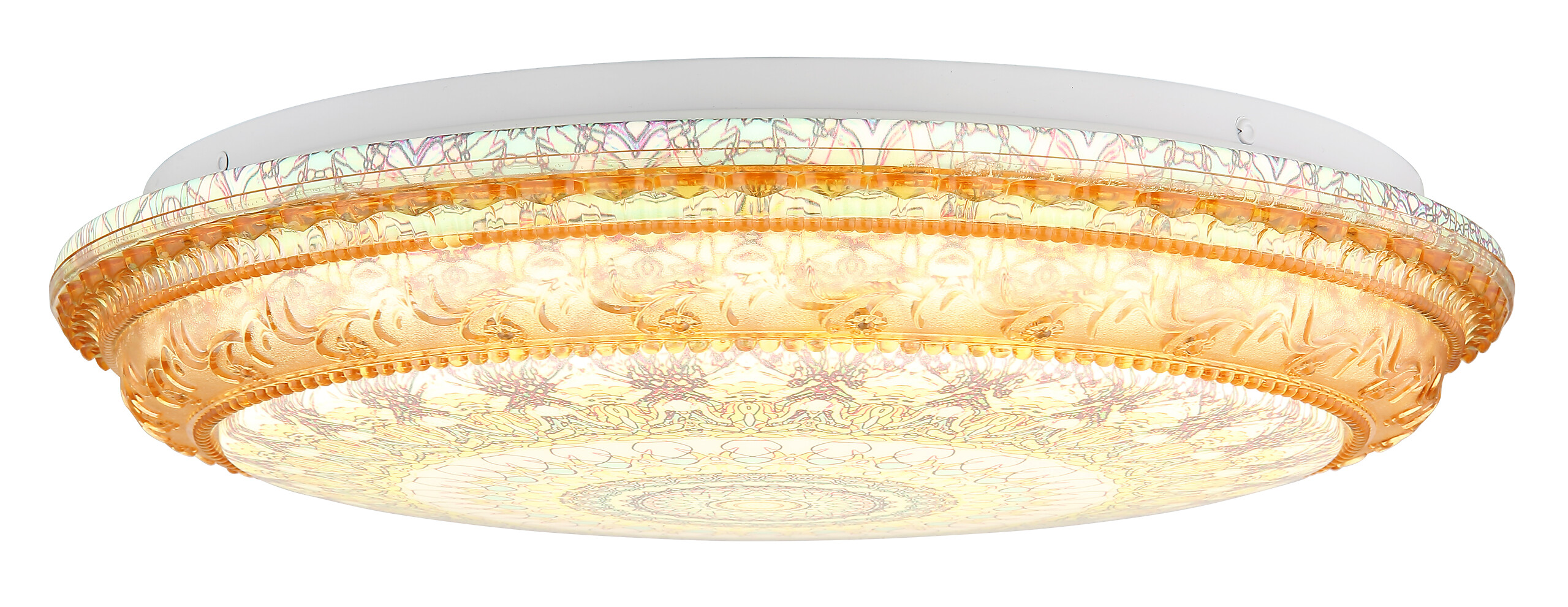 GLOBO LED-Deckenleuchte braun Metall Kunststoff H/D: ca. 8,5x39 cm