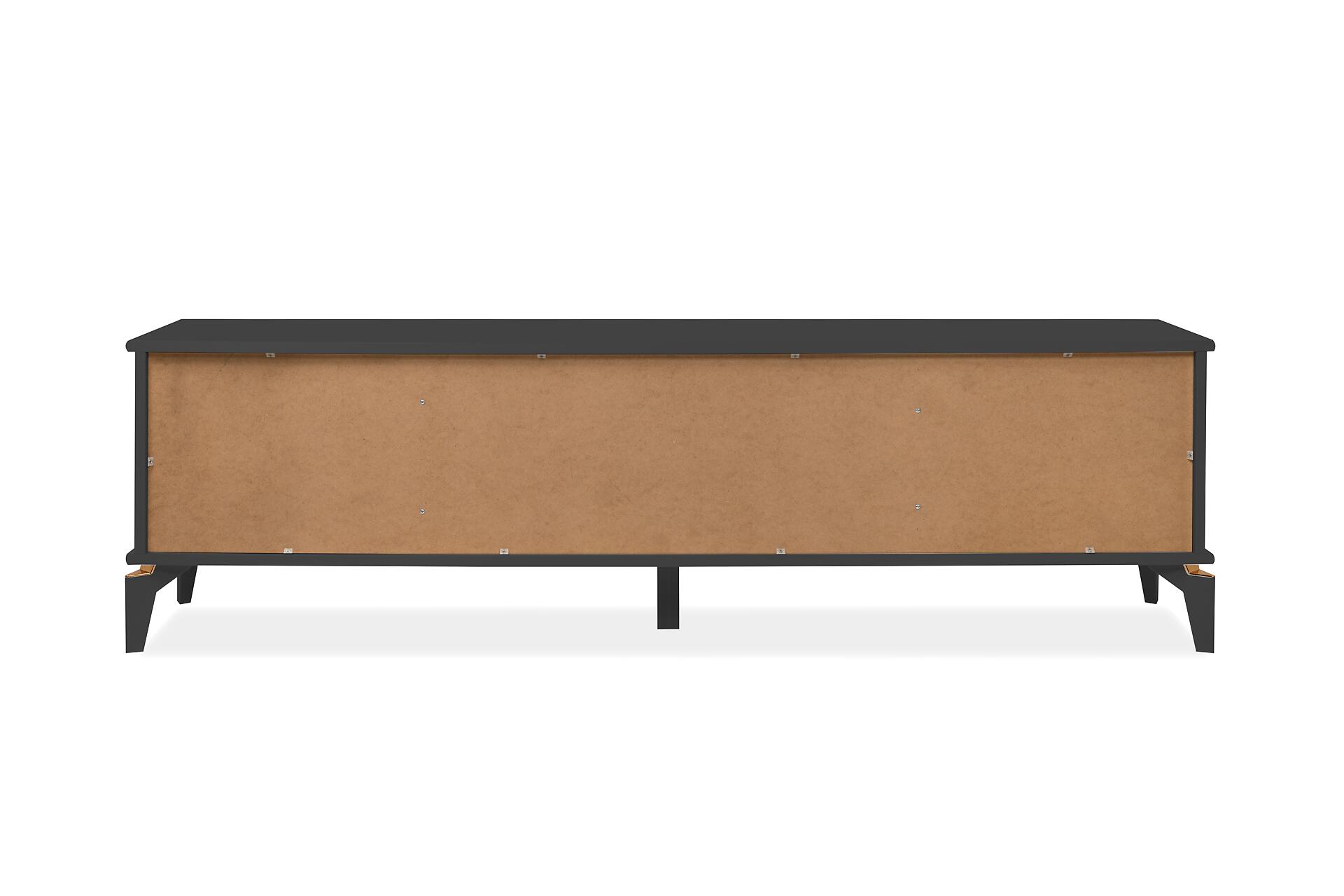 TV-Lowboard Izmir anthrazit Kupfer B/H/T: ca. 180x52x36 cm