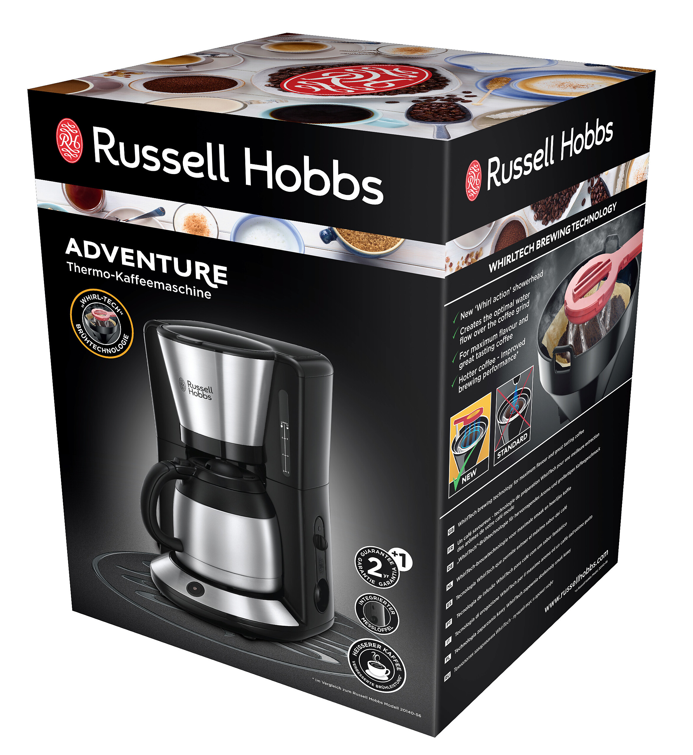 Russell Hobbs Kaffeeautomat 24020-56 schwarz silber Kunststoff B/H/T: ca. 21,2x35,3x23,7 cm