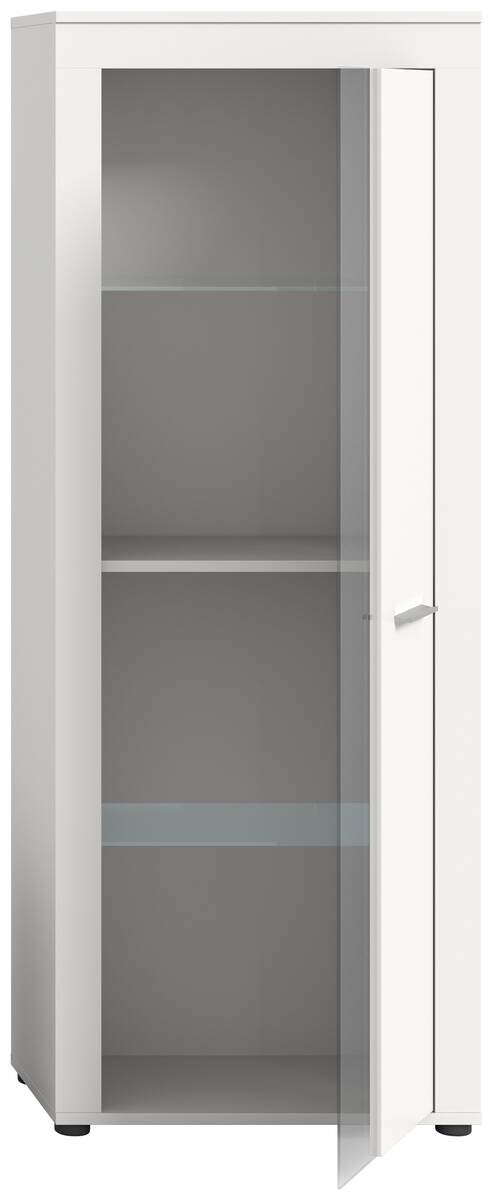 Vitrine Jam weiß B/H/T: ca. 60x159x35 cm