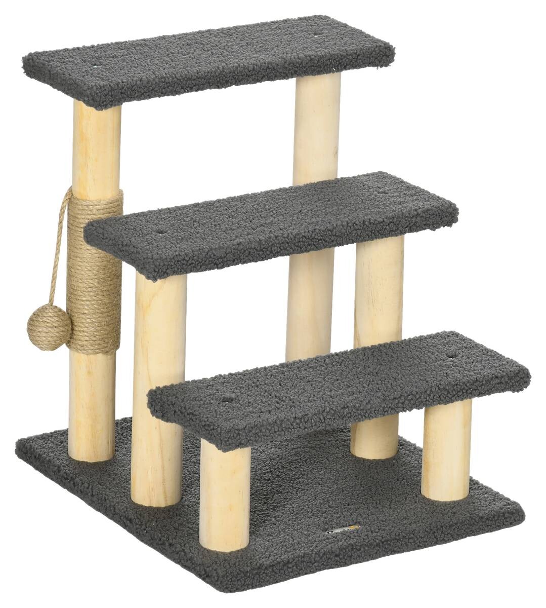 PawHut Kratzbaum natur Kiefer B/H/L: ca. 40x48x45 cm