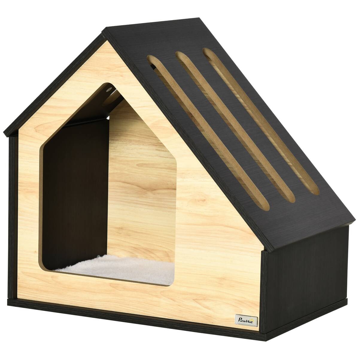 PawHut Hundehütte braun MDF B/H/L: ca. 40x59,2x60 cm