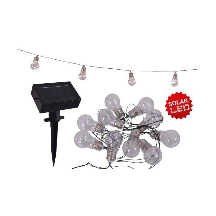 LED/Solar Lichterkette NV5209531 transparent Kunststoff H/L: ca. 18x3000 cm