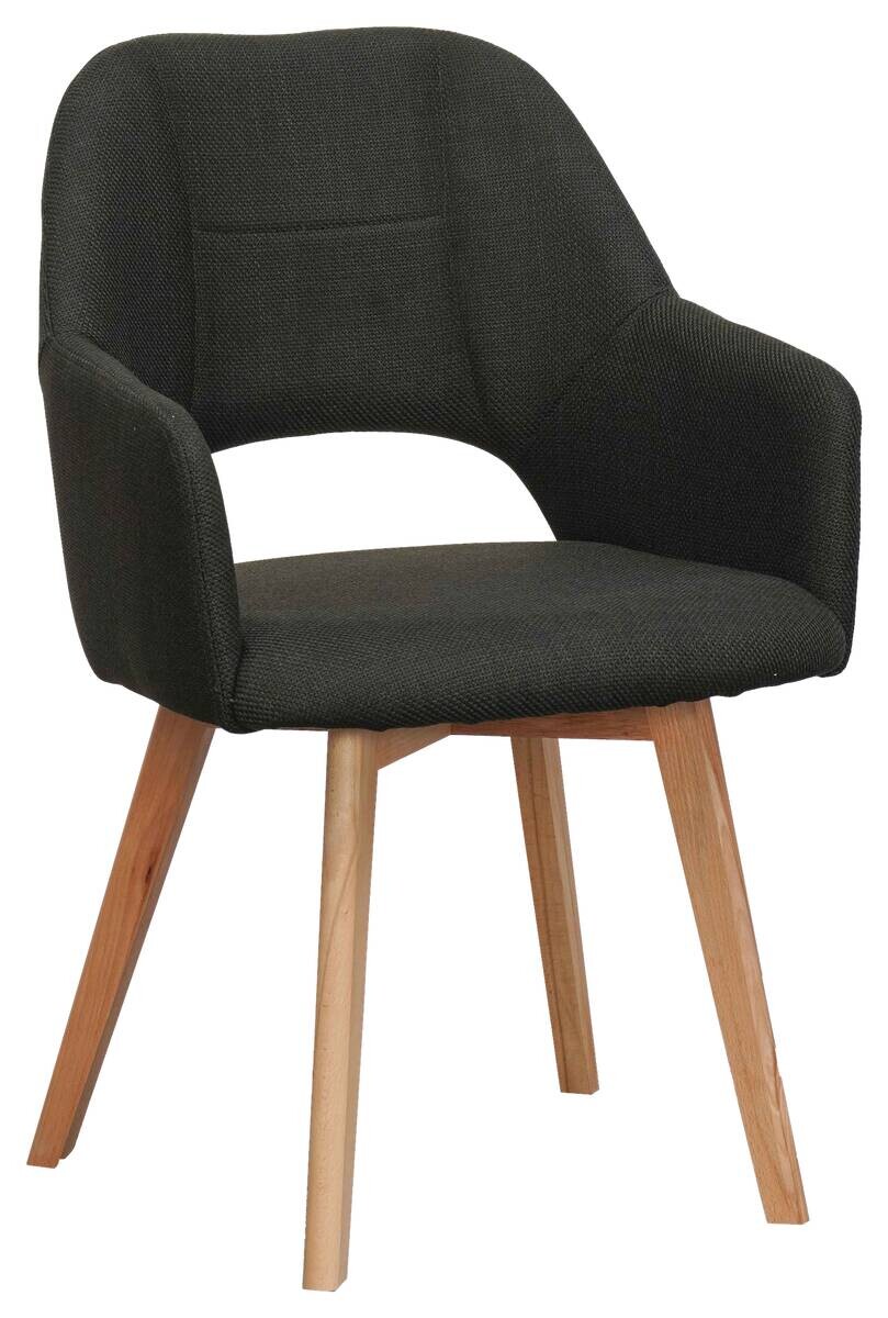 Armlehnstuhl Stade anthrazit Webstoff Microfaser B/H/T: ca. 57x87x62 cm Armlehnstuhl Stade anthrazit Webstoff Microfaser B/H/T: ca. 57x87x62 cm