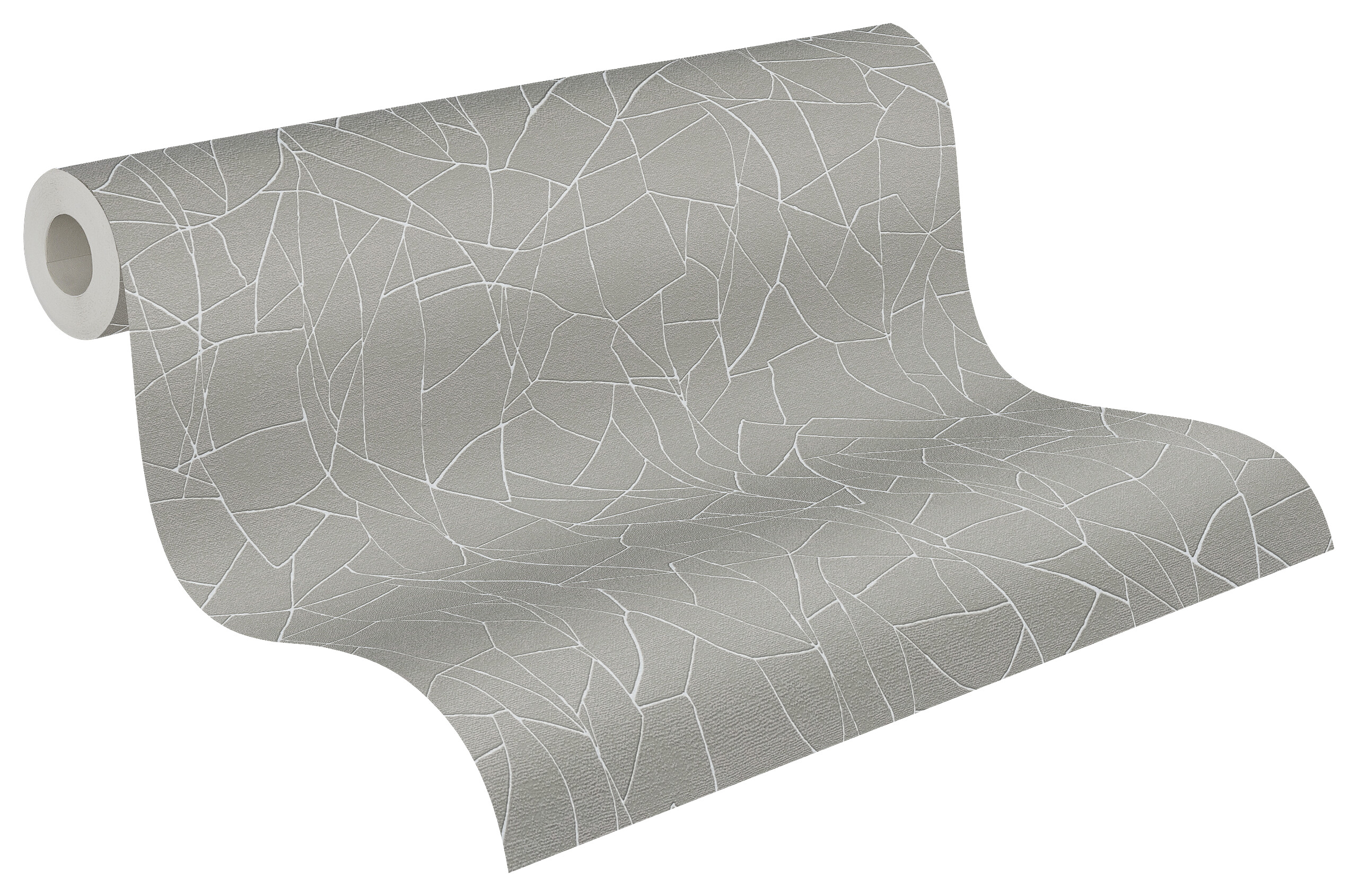 A.S.Creation Vliestapete grau weiß B/H/D: ca. 53x1005x9,7 cm