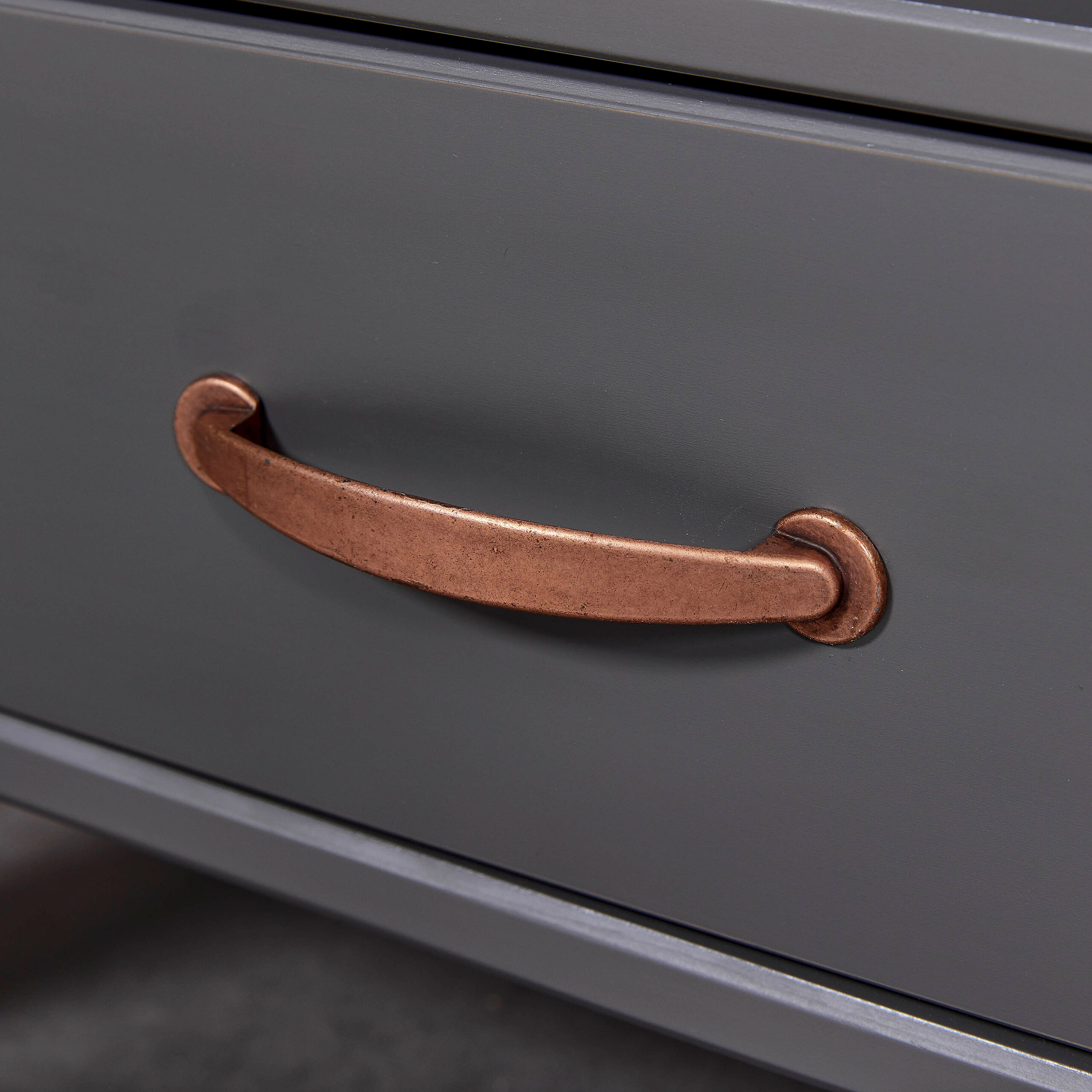 Inter Link Couchtisch LUZERNA grau Holz B/H/L: ca. 45x60x115 cm