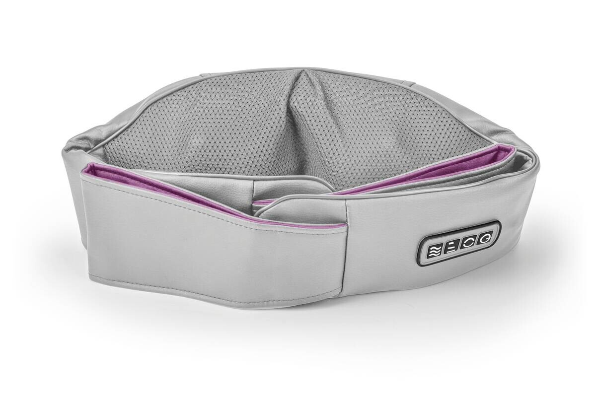 CLEANmaxx Shiatsu-Massagegerät grau lila