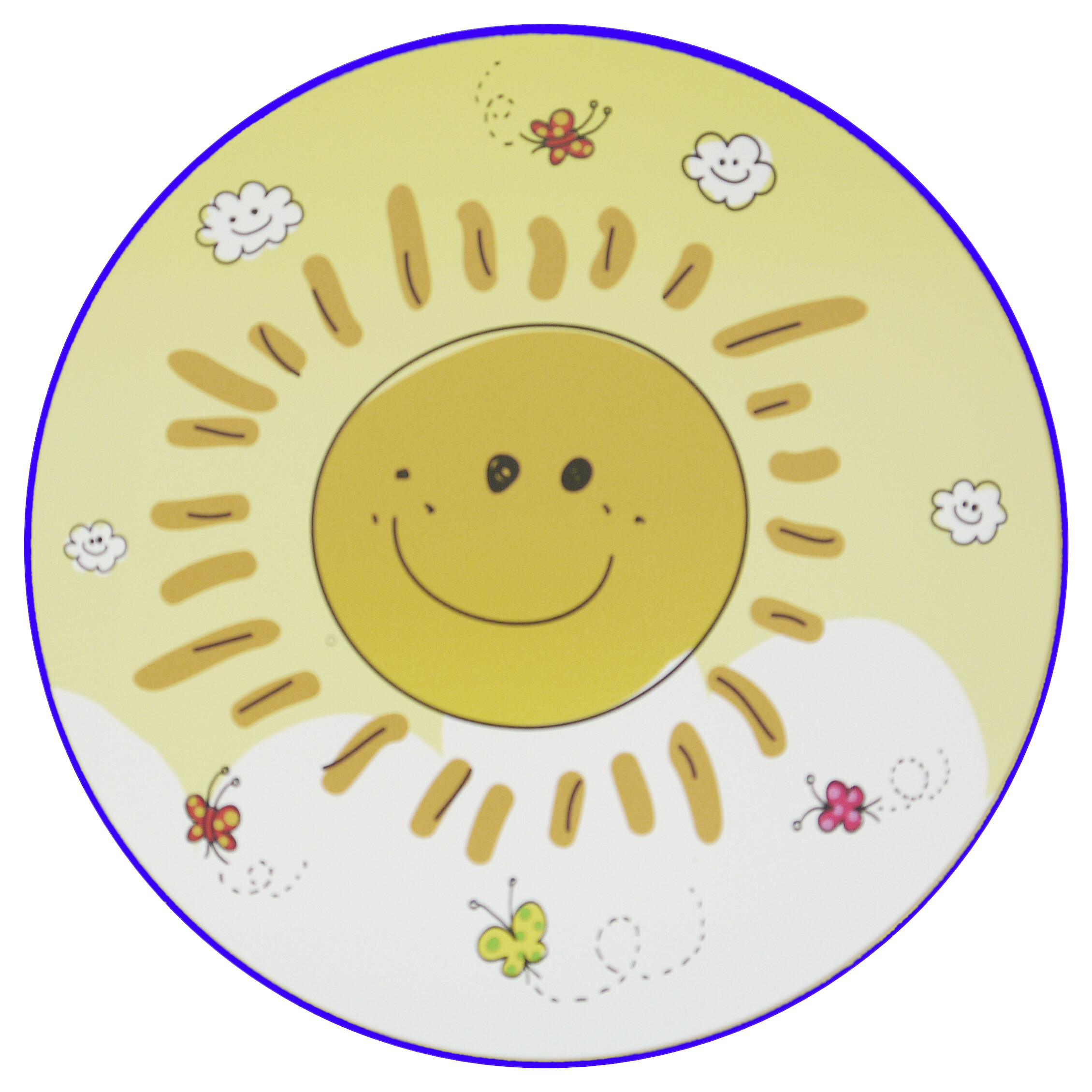 Niermann Kinderwandleuchte Sunny 40688 gelb Kunststoff D: ca. 25 cm E14 1 Brennstellen