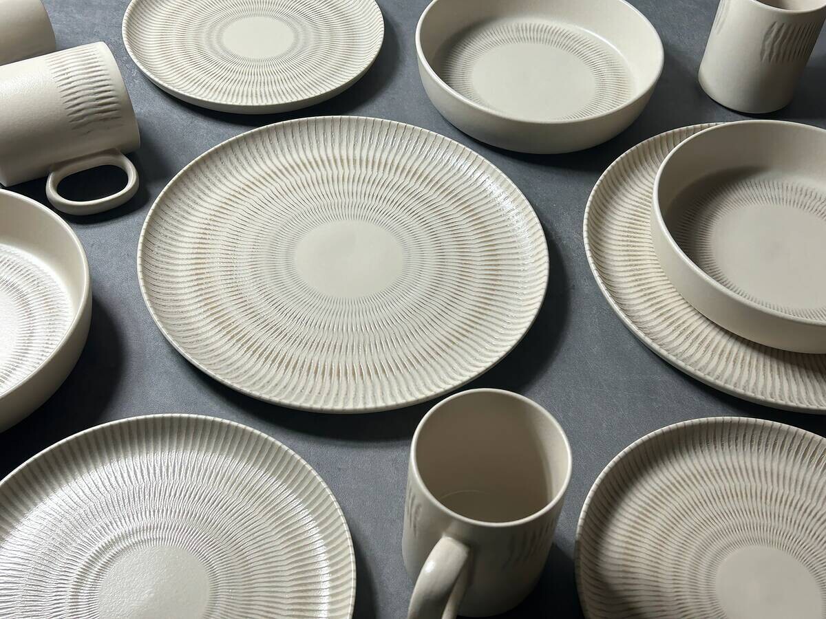 Kevoli home Kombiservice sand Porzellan 2 tlg.