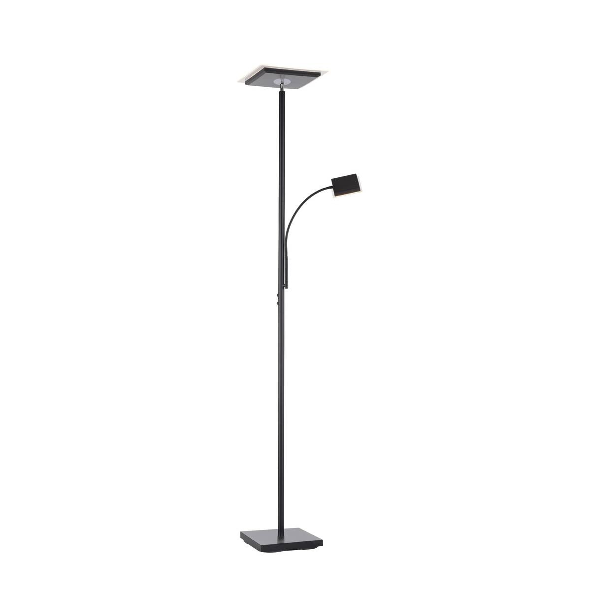 Just Light LED-Deckenfluter HANS 11710-18 schwarz Eisen Kunststoff B/H/T: ca. 25x190x25 cm 2 Brennstellen
