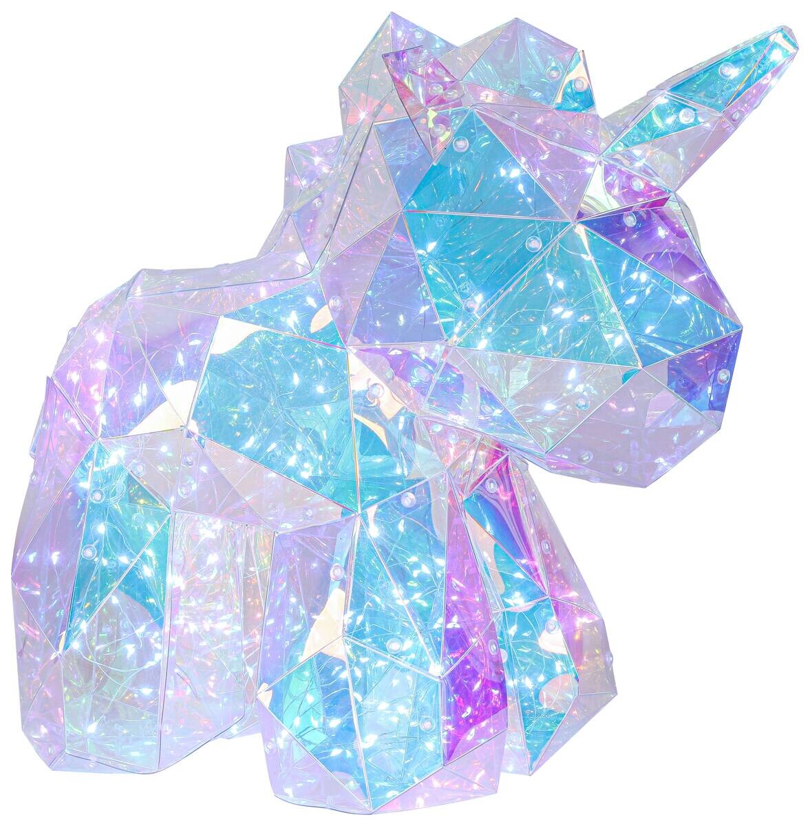 Nolo LED-Dekoleuchte Einhorn transparent Kunststoff B/H/L: ca. 23x36x38 cm
