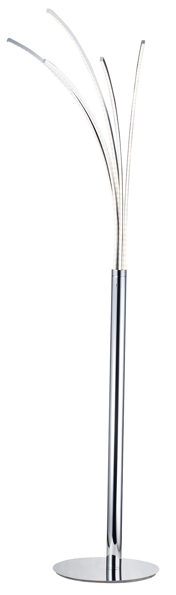 POCOline Stehleuchte Palmier Chrom Metall H: ca. 180 cm 5 Brennstellen