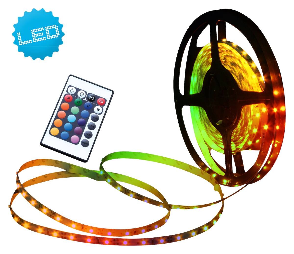 Näve Leuchten LED-Streifen bunt Kunststoff B/H/T: ca. 1000x0,3x1 cm