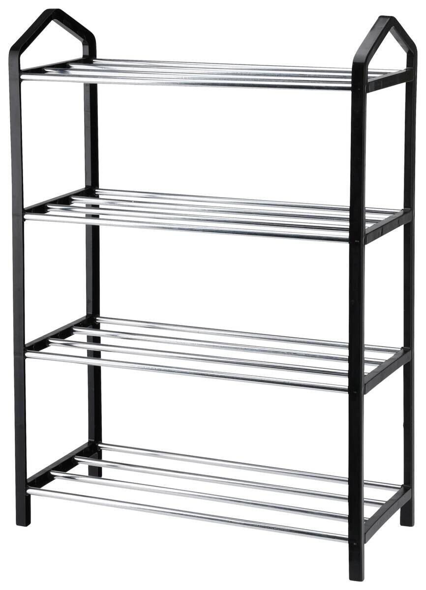 Schuhregal schwarz Eisen B/H/L: ca. 19,5x3,5x59,5 cm