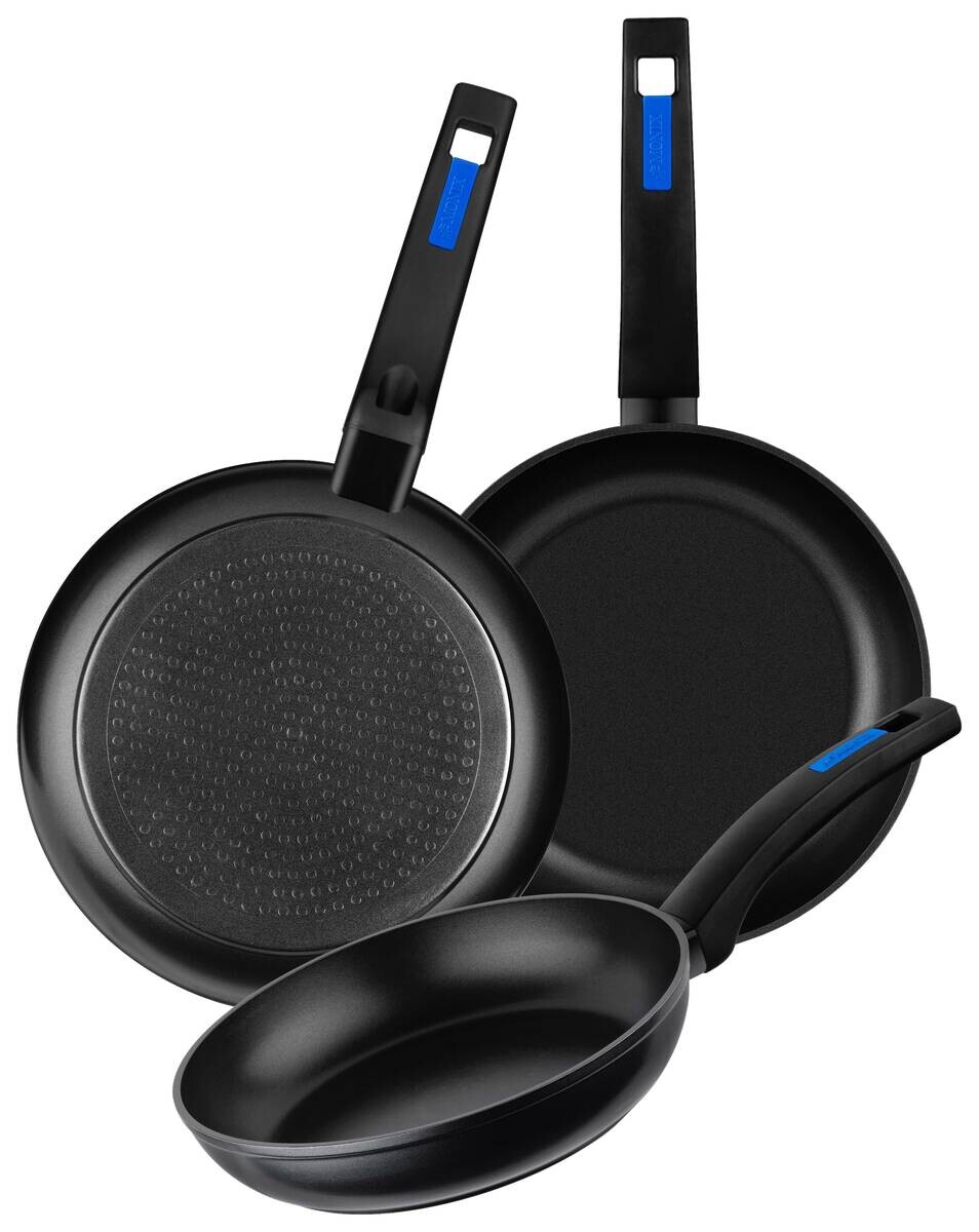 Monix Pfannenset Berasategui schwarz Aluminium 3 tlg.