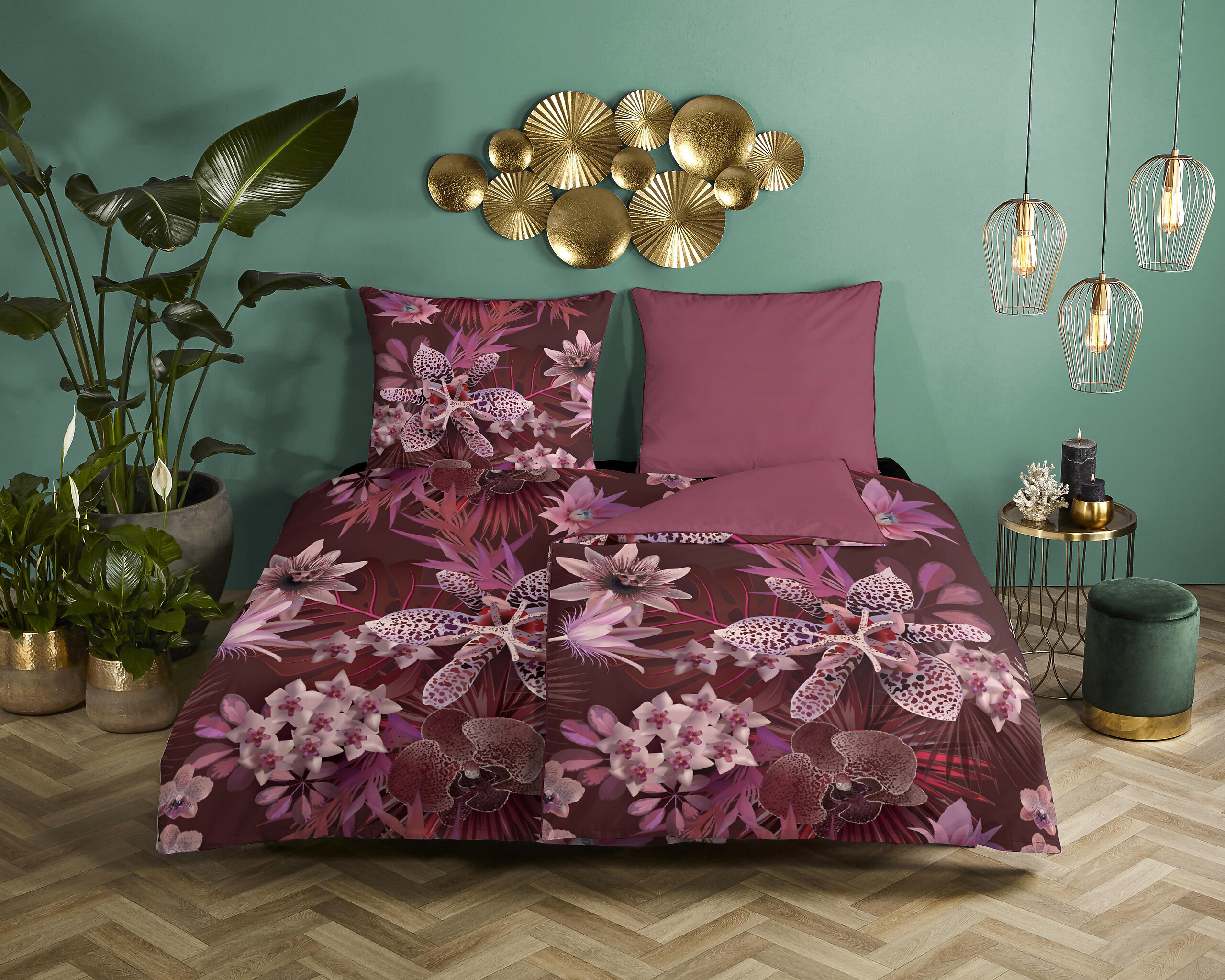 Baumwoll Bettwäsche Farze Satin