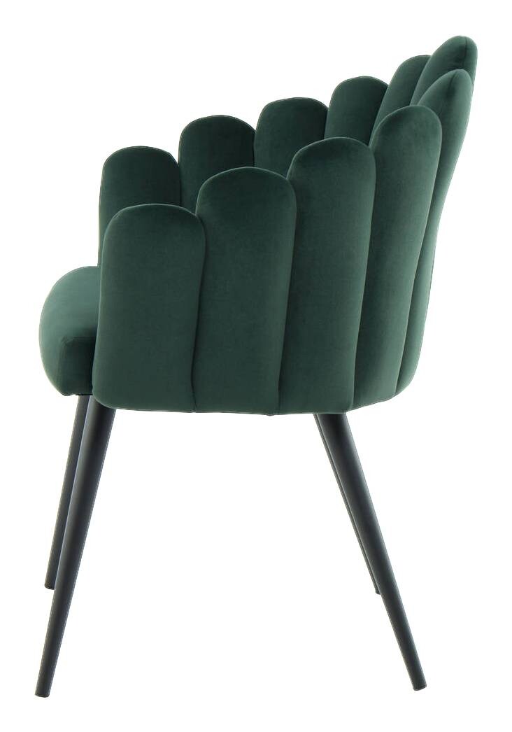 Stuhl Jeane 600 grün Microfaser B/H/T: ca. 61x85x58 cm