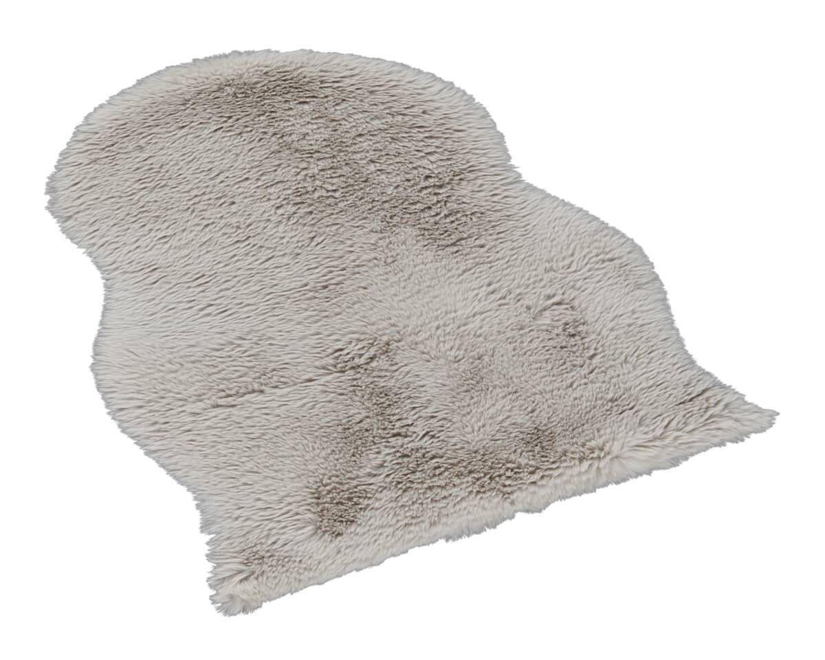 Fellimitat Mick silber B/L: ca. 55x80 cm Fellimitat Mick silber B/L: ca. 55x80 cm